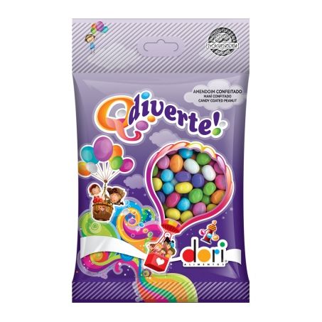Amendoim colorido confeito dori 150g