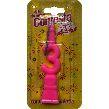 VELA CONFESTA N3 ROSA
