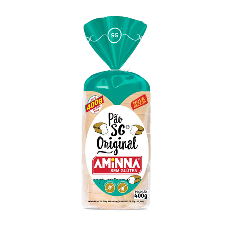 Pão S/Glúten Aminna Fatiado Original 400g