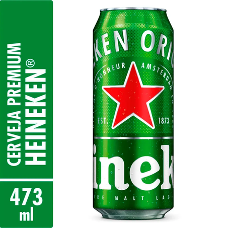 CERVEJA HEINEKEN ORIGINAL LAGER LATA 473ML