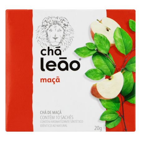 CHÁ MAÇÃ LEÃO FUZE COM 10 SACHÊS