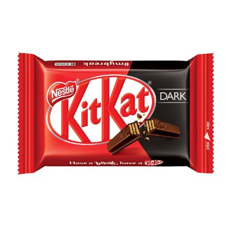 WAFER RECHEIO E COBERTURA CHOCOLATE MEIO AMARGO NESTLÉ KITKAT DARK