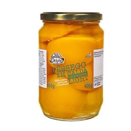 Pêssego em Calda Delphi Extra Light 400g