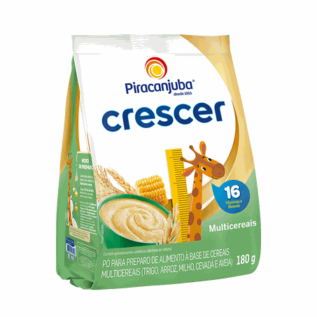 Cereal crescer 180g multicereais