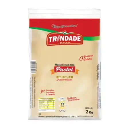 Massa Pastel Trindade 2kg Quadrada