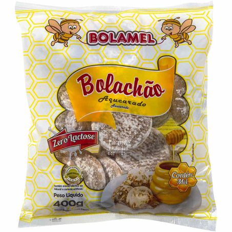 Biscoito Bolamel Pão Mel Açucarado Pacote 400g 
 