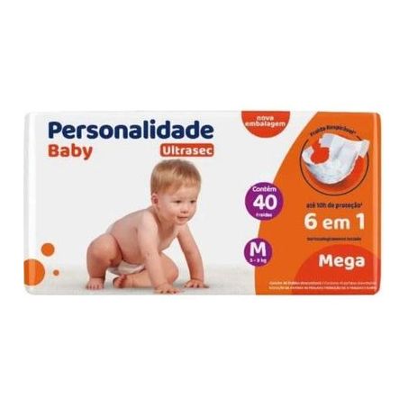 FRALDA MEGA BABY ULTRA SEC PERSONALIDADE M 40UN