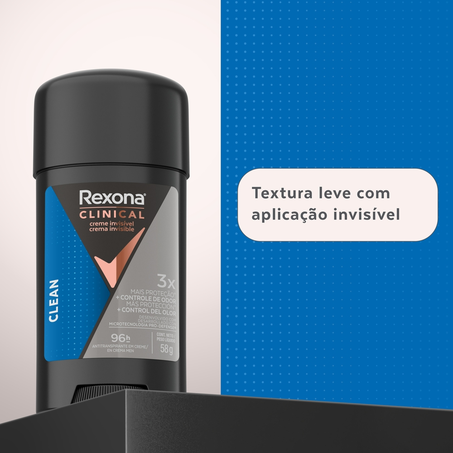 Desodorante em Creme Rexona Clinical Clean 58g 360-3