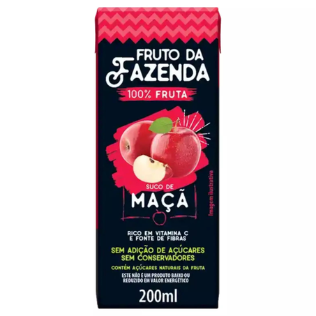 SUCO DE MAÇÃ 200 ML ZERO AÇÚCAR - SUPERBOM