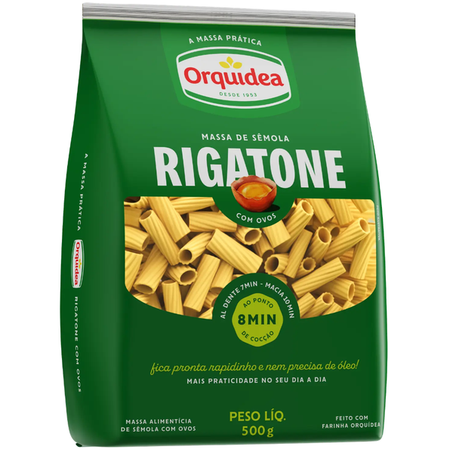 MASSA ORQUÍDEA RIGATONE C/OVOS 500G