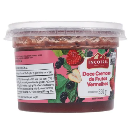 Doce Incotril Incotril Frutas Vermelhas Pote 350gr 360-32