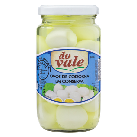 OVO CODORNA DO VALE CONSERVA VIDRO 175G