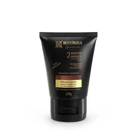 Cr Tratamento Bio Extratus 120g Mascara Castanho