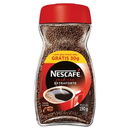 Café solúvel tradição nescafé l190g p160g