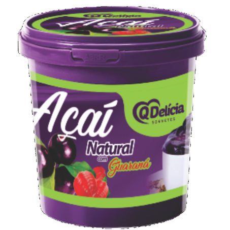 Sorvete qdelicia açaí com guarana 200g un