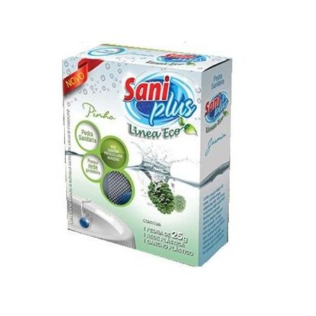 Deterg Sanit Saniplus 25g Pedra C/Redinha Pinho