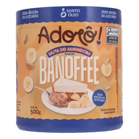 Pasta amendoim santo oleo banoffee 500g 360-0
