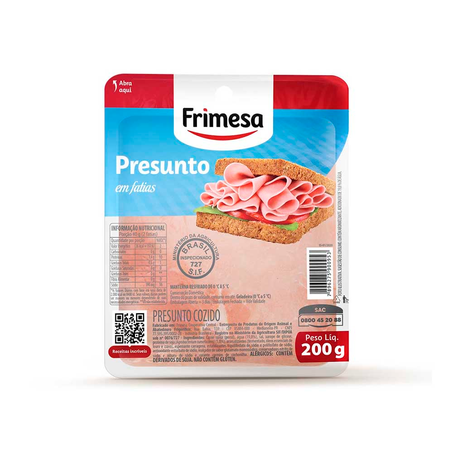 Presunto Frimesa Cozido Fatiado 200G
