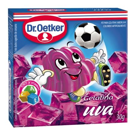 Gelatina em Pó Dr Oetker Uva Caixa 30G