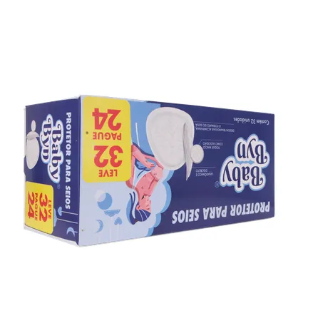 PROTETOR P/SEIOS BABY BYN LEVE 32 PAGUE 24UNID 360-14