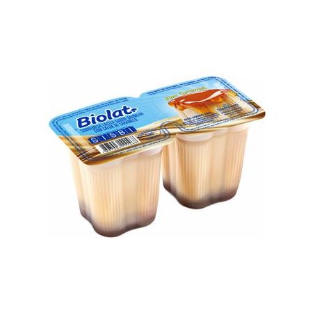 SOBREMESA FLAN BAUNILHA/CARAMELO BIOLAT 200 G     