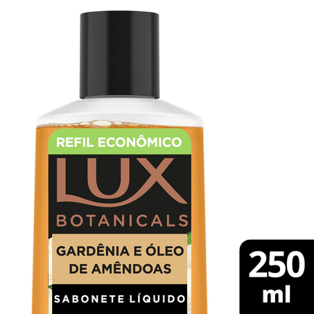Sabonete Líquido Lux Botanicals Gardênia e Óleo de Amêndoas 250ml