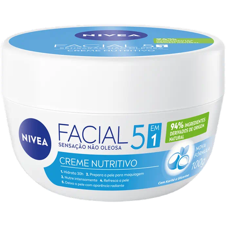 Creme facial nivea 100g nutritivo
