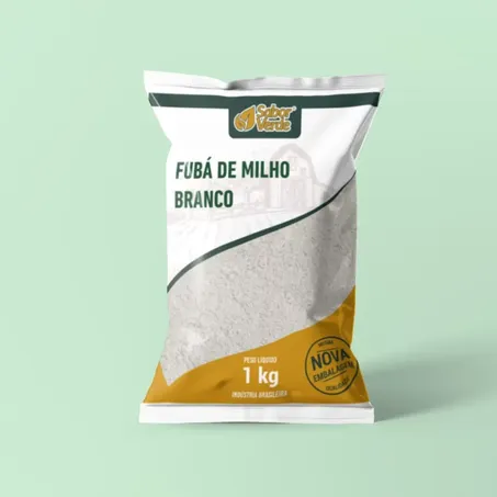 FUBA DE MILHO BRANCO 1 KG SABOR VERDE