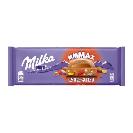 CHOCOLATE MILKA BARRA CHOCO JELLY MMMAX 250G
