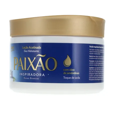 LOÇÃO HIDRATANTE PAIXÃO ACETINADA INSPIRADORA ROSAS BRANCAS 300G 360-3