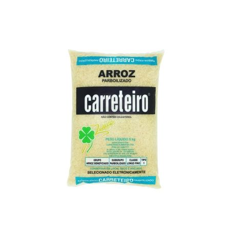 Arroz parboilizado tipo 1 carreteiro 5kg