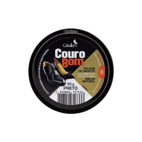 Polidor P/Sapatos Pomada Couro Bom Preto 36g