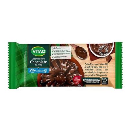 Cobertura Vitao 250g Zero Acucar Ao Leite