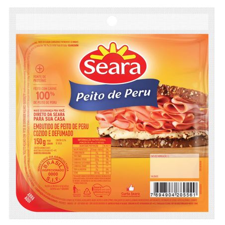 Peito de peru seara 150g fatiado