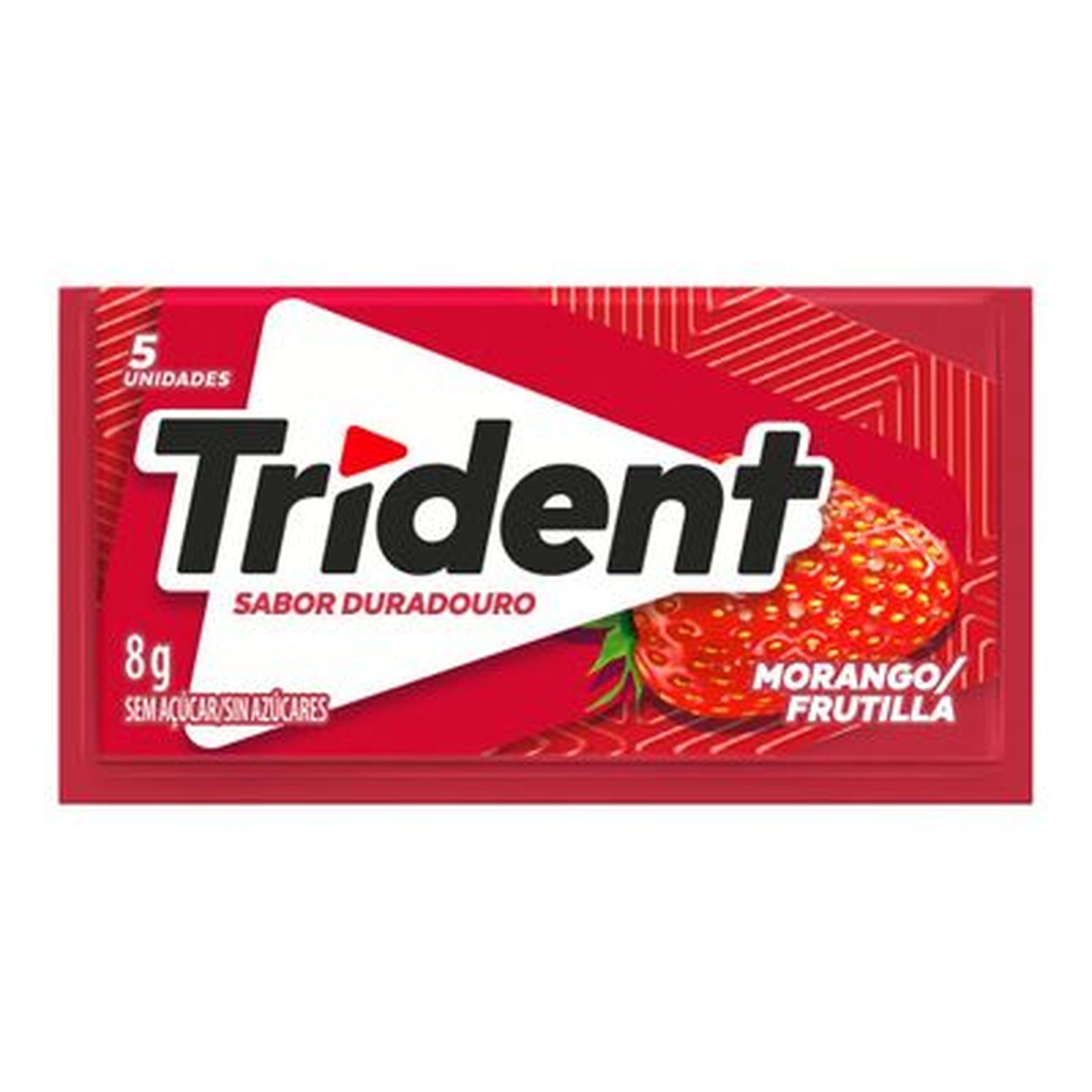 Goma de Mascar Trident Morango Embalagem 8G