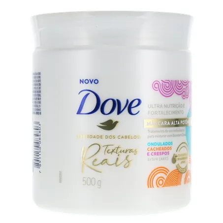 Máscara de Tratamento Texturas Reais Ondulados, Cacheados e Crespos Azeite de Oliva Dove 500G 360-32