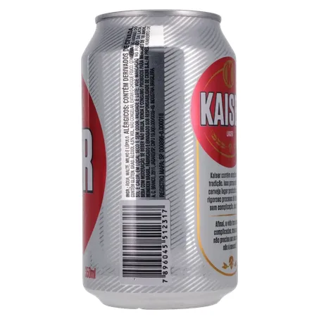 Cerveja Lata Kaiser Lager 350ml 360-12