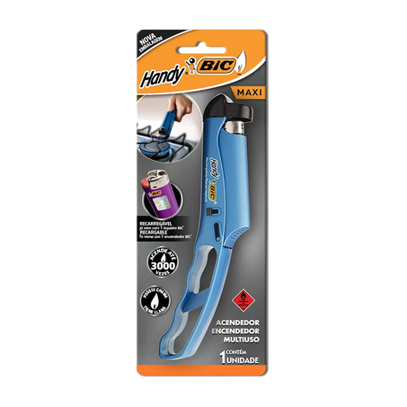 Acendedor de fogão bic handy max multiuso c-1unid