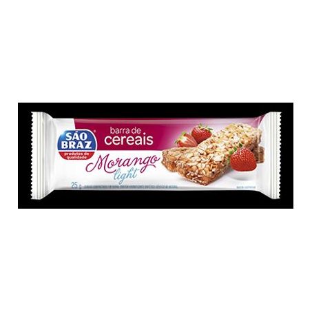 Barra de Cereal São Braz Light Morango 25G