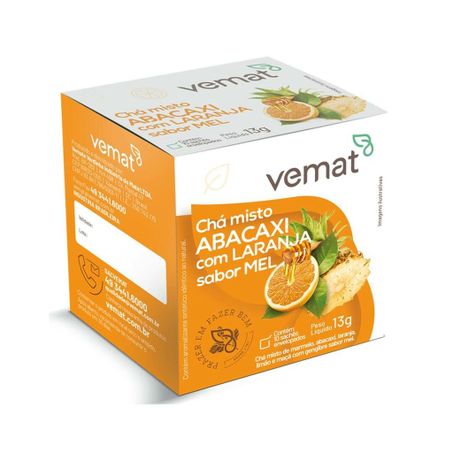 Cha vemat misto abacaxi c/laranja sabor mel 13g