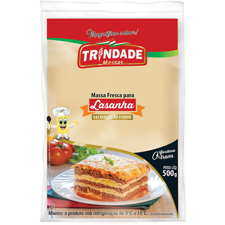 Massa para Lasanha Trindade 500g