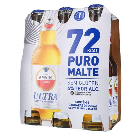 Cerveja amstel puro malte ln pack 6 275m 360-20