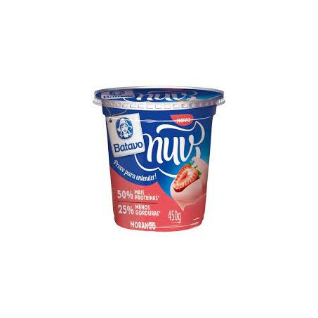 Creme quark batavo nuv morango 450g