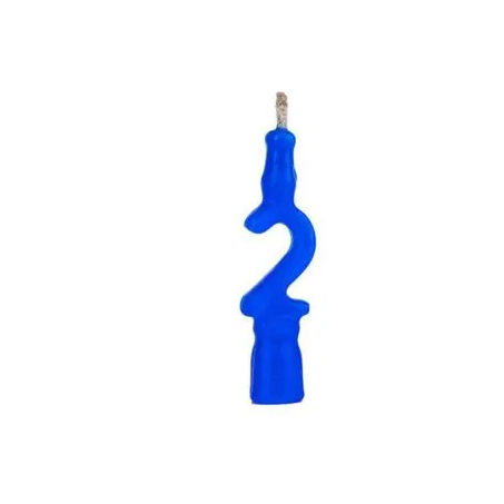 VELA NUMERADA KIREY AZUL N-2