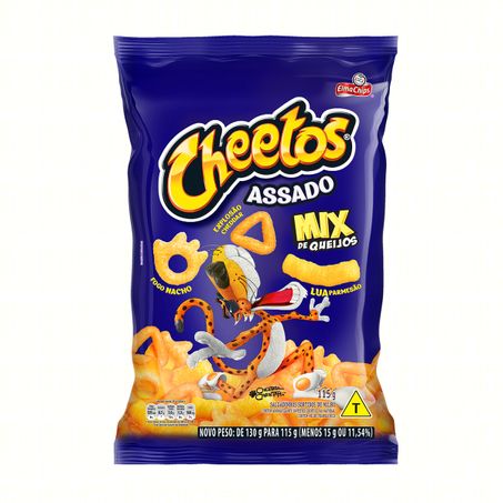 SALGADINHO DE MILHO MIX DE QUEIJOS ELMA CHIPS CHEETOS 115G