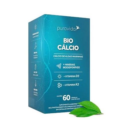 Suplemento puravida bio calcio 60 capsulas