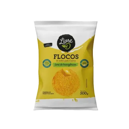 Livre D Flocos De Milho 500G Não Transgênico