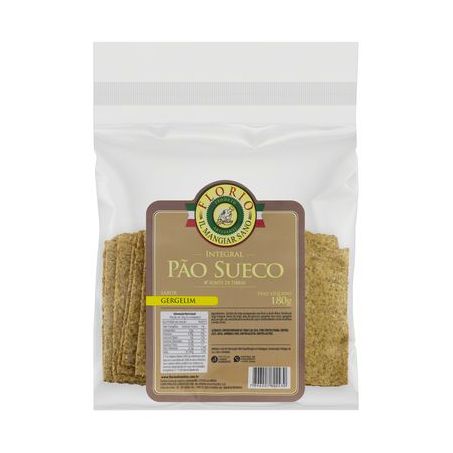 Pão Sueco Integral Gergelim Florio Pacote 180G