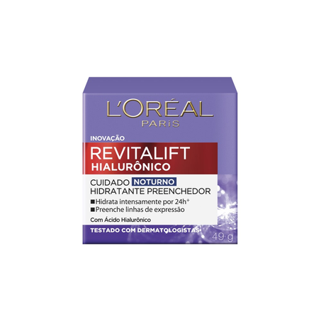 Creme Antidade Revitalift Hialurônico Noturno Pote 49G