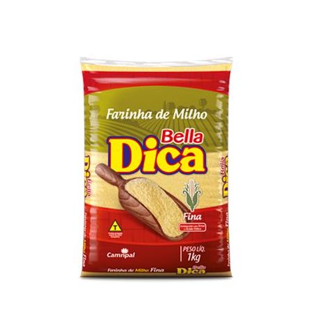 Farinha de milho bella dica 1kg fina